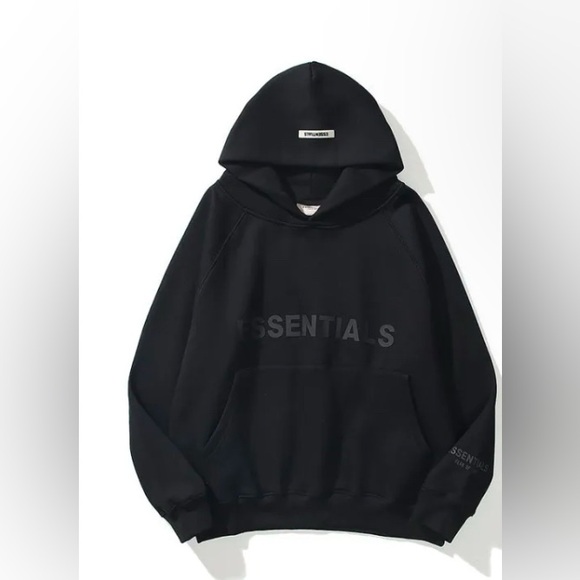 Black Essentials Fear of God Hoodie never been worn